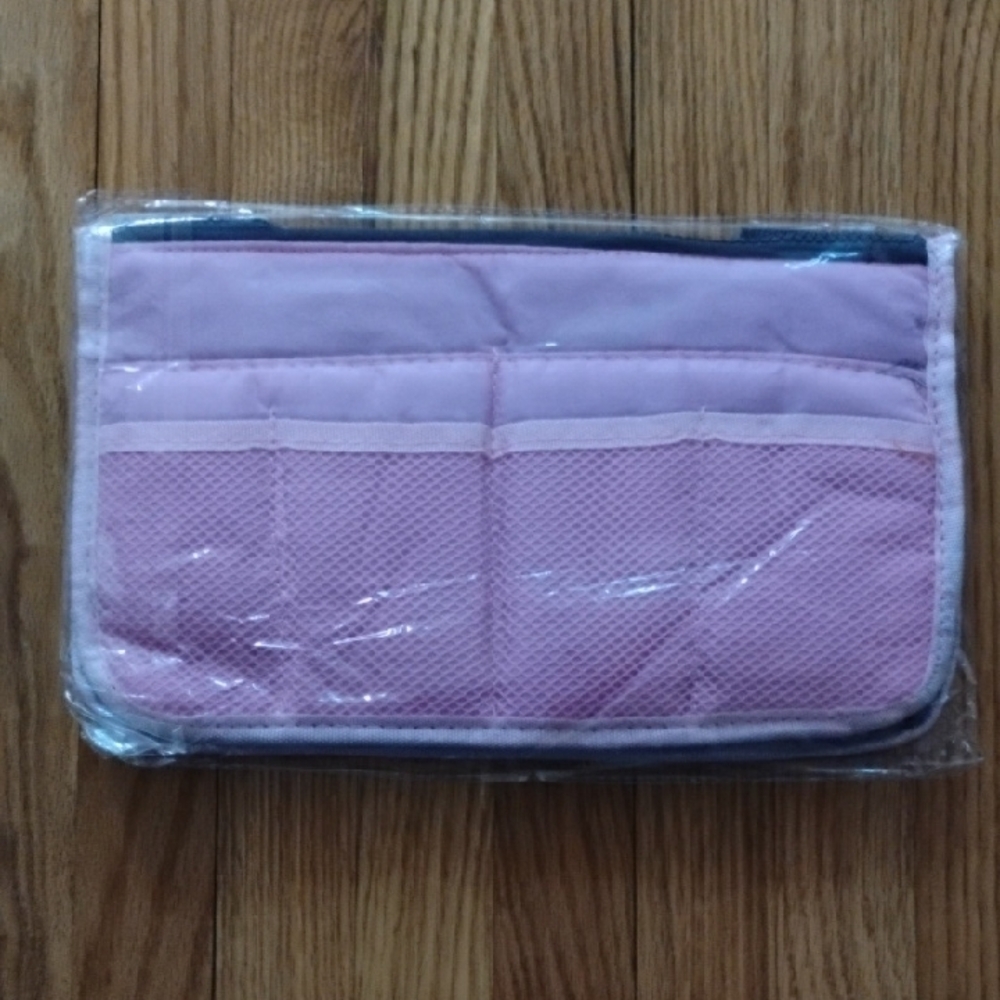 Women's Purse Organiser, Bag Insert Hand Organisers in Bag Small Pink